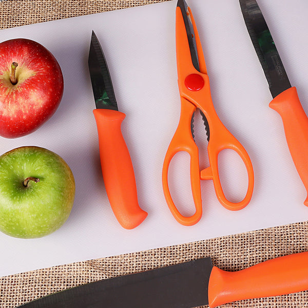 Knife Set with Chopping Board & Scissors