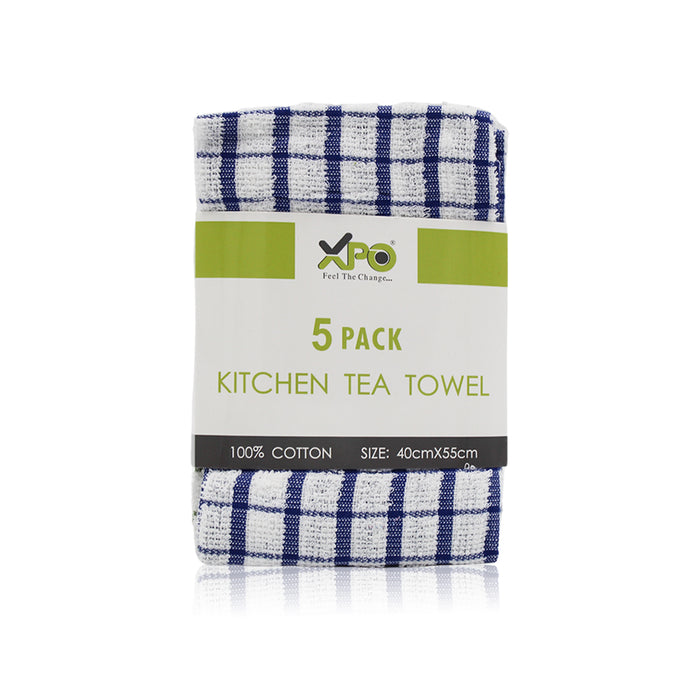 XPO Kitchen Towel 5 Pcs Set l 100% Cotton