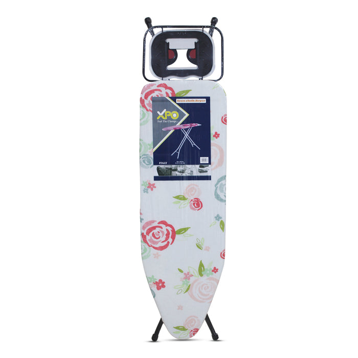 XPO 48x15M Ironing Board with Steam Iron Rest, Heat Resistant,  Adjustable Height and Lock System ( Assorted Colors )