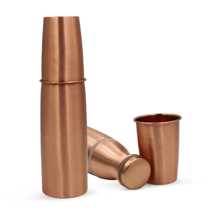 XPO Copper Bottle With Glass