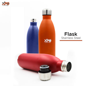 XPO Stainless Steel Flask 500 ml | 12 Hours Holding for Hot or Cold | Matte Finish