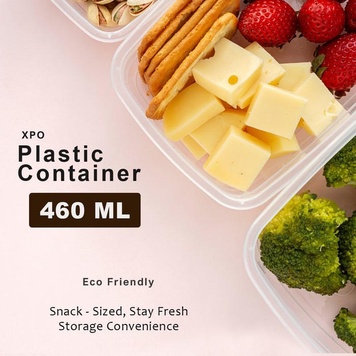 XPO Plastic Container l BPA Free , Microwave, Freezer, and Dishwasher Safe