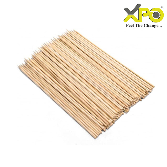 XPO Bamboo Skewers 30cm, Wooden, Pack of 100