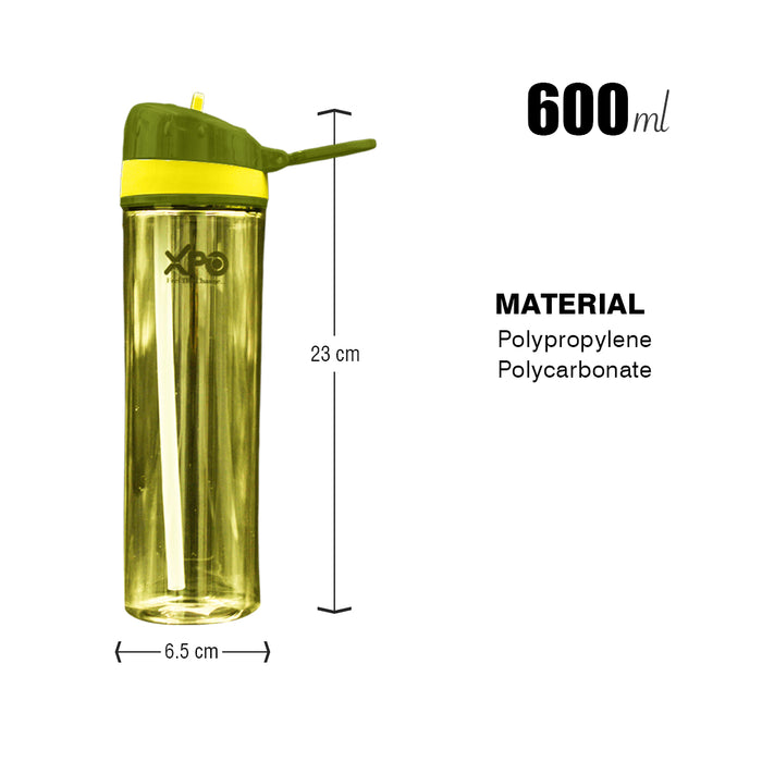 XPO വാട്ടർ ബോട്ടിൽ | BPA ഫ്രീ | വീടിനും ഓഫീസിനും ഔട്ട്‌ഡോറിനും അനുയോജ്യം | 600 എം.എൽ